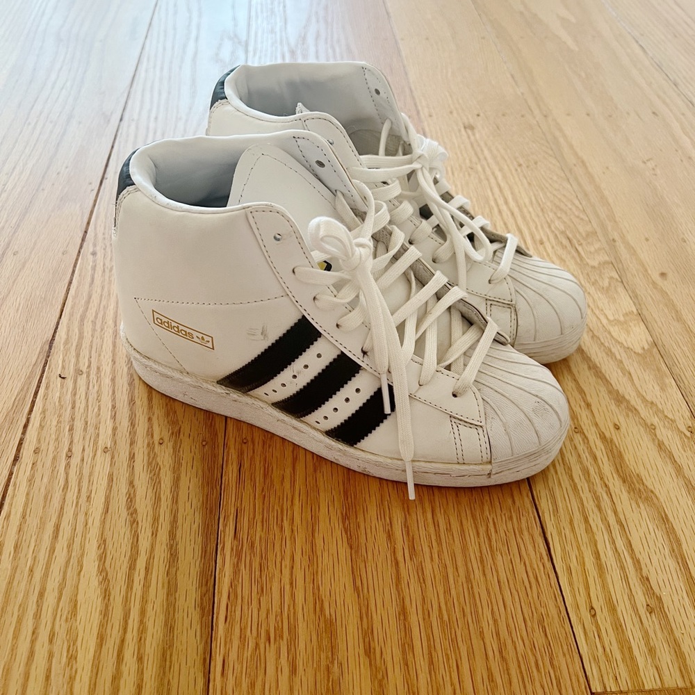 Adidas Shell Toe High Tops - Picture 4 of 4